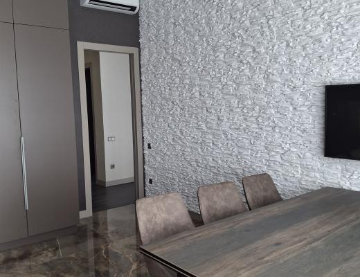 4-room apartment 21/21 in the residential complex "Alfarabi 27". Bostandyk district, Alfarabi Seifullina